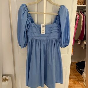 Emerson Poplin Puff Sleeve Mini Dress